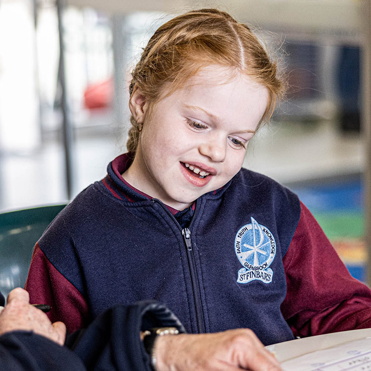 Student at St Finbar’s Catholic Primary Glenbrook